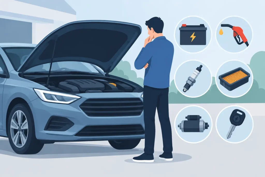 Why a Car Cranks but Does Not Start and What to Check